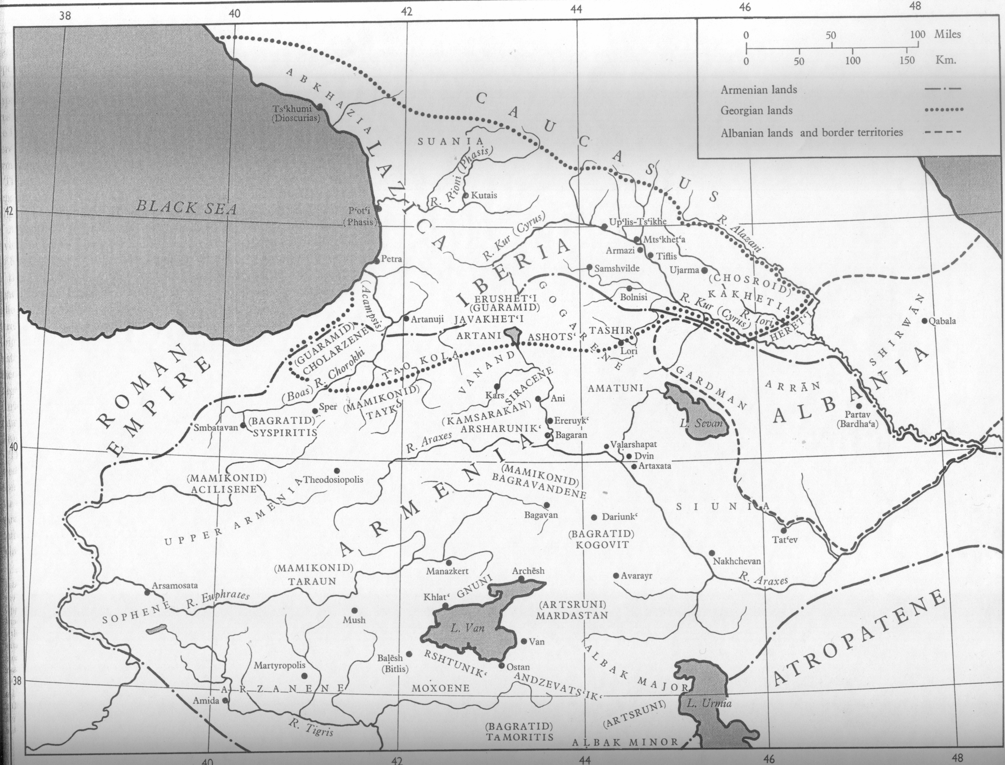 Armenia in the 5th-8th Centuries,  by C. Toumanoff, Cambridge Medieval History, IV, Byzantine Empire, p. 598
