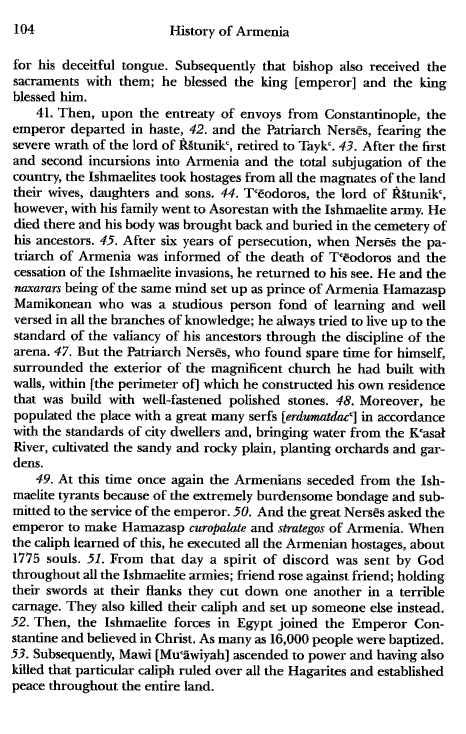 John Kat'oghikos' History of Armenia, p. 104. translated by Krikor Vardapet Maksoudian
