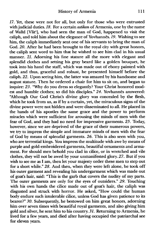 John Kat'oghikos' History of Armenia, p. 111. translated by Krikor Vardapet Maksoudian