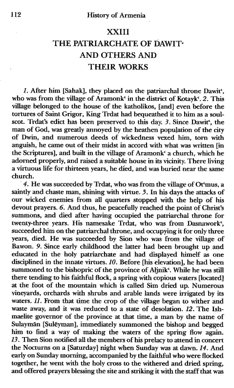 John Kat'oghikos' History of Armenia, p. 112. translated by Krikor Vardapet Maksoudian
