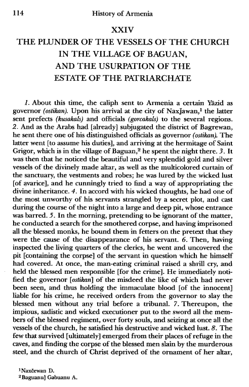 John Kat'oghikos' History of Armenia, p. 114. translated by Krikor Vardapet Maksoudian