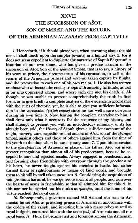John Kat'oghikos' History of Armenia, p. 125. translated by Krikor Vardapet Maksoudian