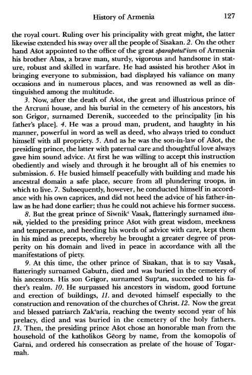 John Kat'oghikos' History of Armenia, p. 127. translated by Krikor Vardapet Maksoudian
