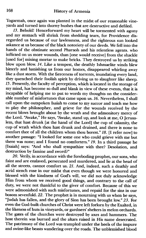 John Kat'oghikos' History of Armenia, p. 168. translated by Krikor Vardapet Maksoudian