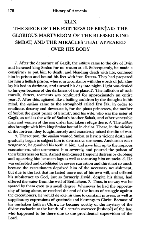 John Kat'oghikos' History of Armenia, p. 176. translated by Krikor Vardapet Maksoudian