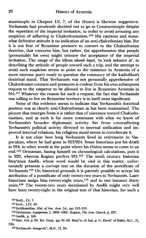 John Kat'oghikos' History of Armenia, p. 20. translated by Krikor Vardapet Maksoudian