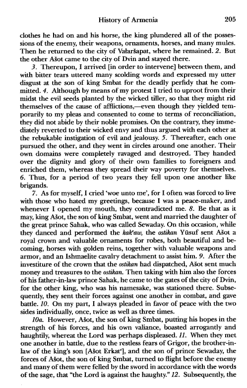 John Kat'oghikos' History of Armenia, p. 205. translated by Krikor Vardapet Maksoudian