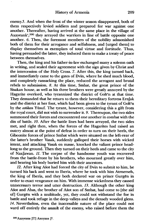 John Kat'oghikos' History of Armenia, p. 209. translated by Krikor Vardapet Maksoudian