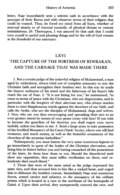 John Kat'oghikos' History of Armenia, p. 223. translated by Krikor Vardapet Maksoudian