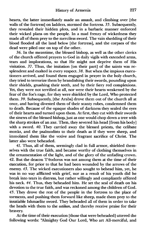 John Kat'oghikos' History of Armenia, p. 227. translated by Krikor Vardapet Maksoudian