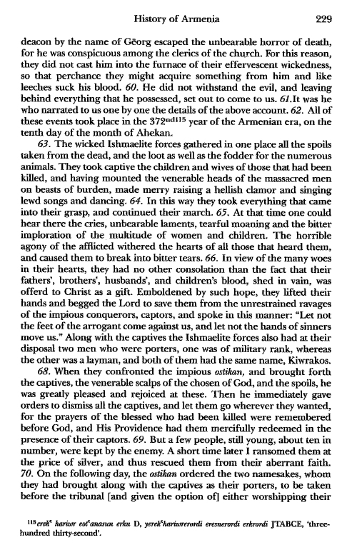John Kat'oghikos' History of Armenia, p. 229. translated by Krikor Vardapet Maksoudian