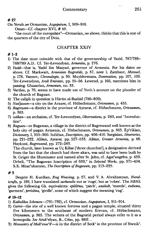 John Kat'oghikos' History of Armenia, p. 261. translated by Krikor Vardapet Maksoudian