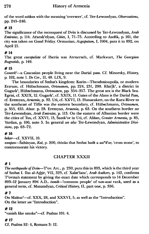 John Kat'oghikos' History of Armenia, p. 278. translated by Krikor Vardapet Maksoudian