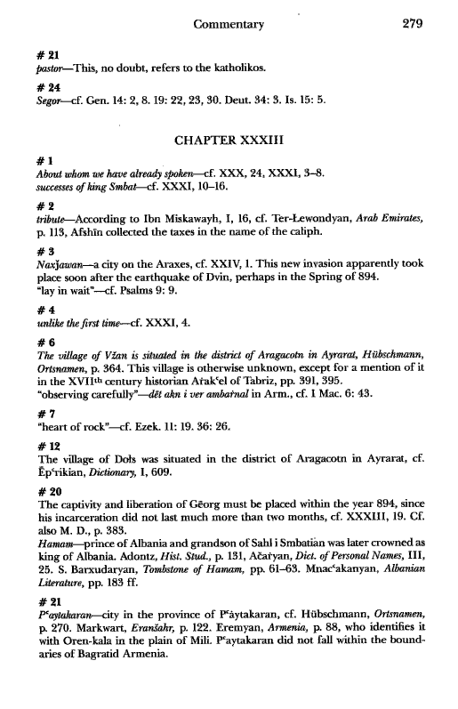 John Kat'oghikos' History of Armenia, p. 279. translated by Krikor Vardapet Maksoudian