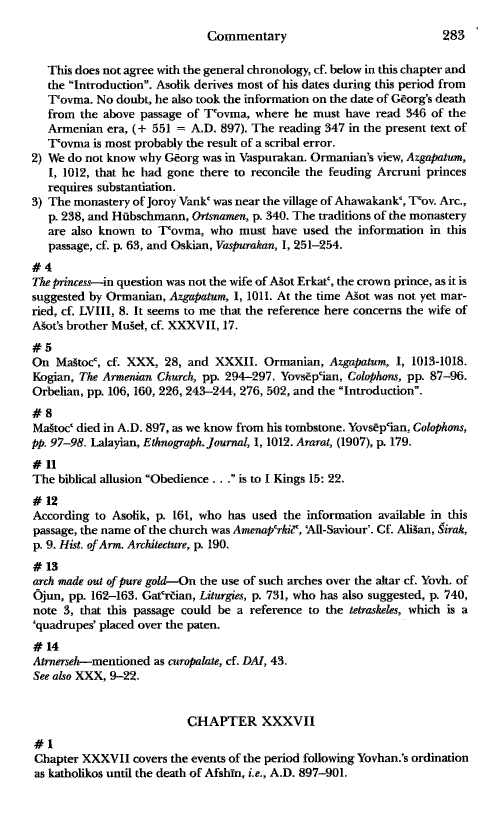 John Kat'oghikos' History of Armenia, p. 283. translated by Krikor Vardapet Maksoudian