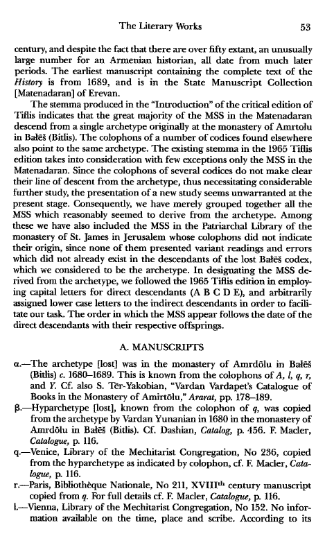 John Kat'oghikos' History of Armenia, p. 53. translated by Krikor Vardapet Maksoudian