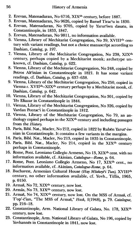 John Kat'oghikos' History of Armenia, p. 56. translated by Krikor Vardapet Maksoudian