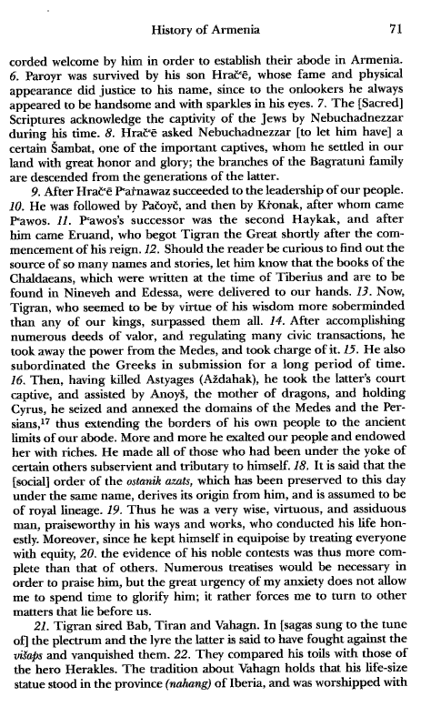 John Kat'oghikos' History of Armenia, p. 71. translated by Krikor Vardapet Maksoudian