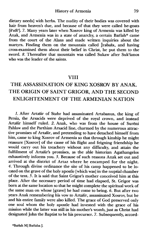 John Kat'oghikos' History of Armenia, p. 79. translated by Krikor Vardapet Maksoudian