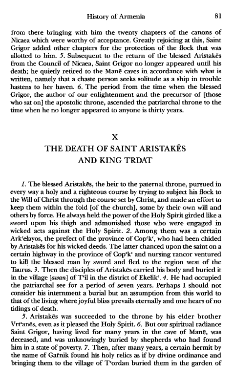 John Kat'oghikos' History of Armenia, p. 81. translated by Krikor Vardapet Maksoudian