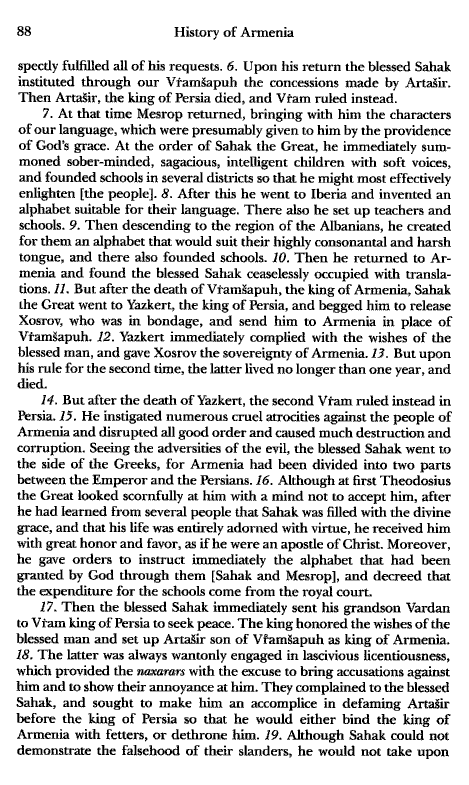 John Kat'oghikos' History of Armenia, p. 88. translated by Krikor Vardapet Maksoudian