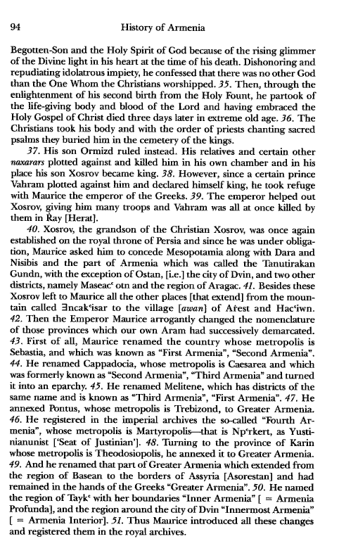 John Kat'oghikos' History of Armenia, p. 94. translated by Krikor Vardapet Maksoudian