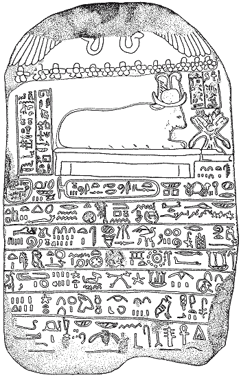 The last Funerary stela of a Buchis bull