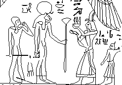 [Rudamen offering Sakhmet the sx.t field]