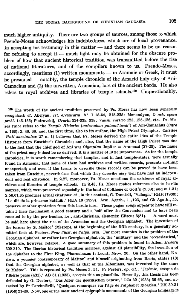 Studies in Christian Caucasian History, p. 105. The Social Background of Christian Caucasia