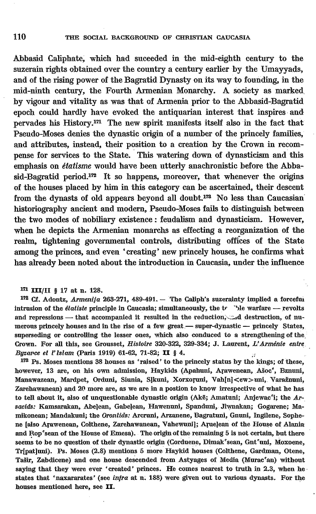 Studies in Christian Caucasian History, p. 110. The Social Background of Christian Caucasia
