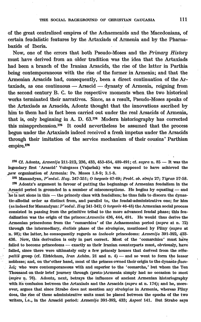 Studies in Christian Caucasian History, p. 111. The Social Background of Christian Caucasia