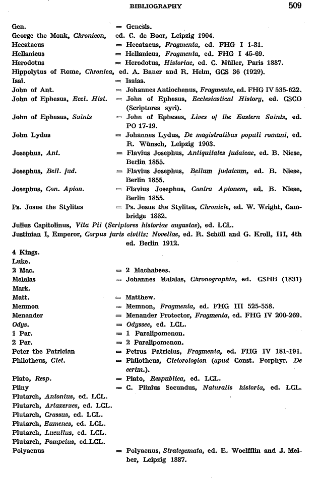 Toumanoff, Studies, Bibliography p. 509